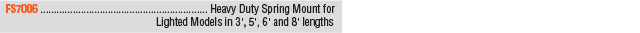 Heavy Duty Spring Mount Lighted Whips